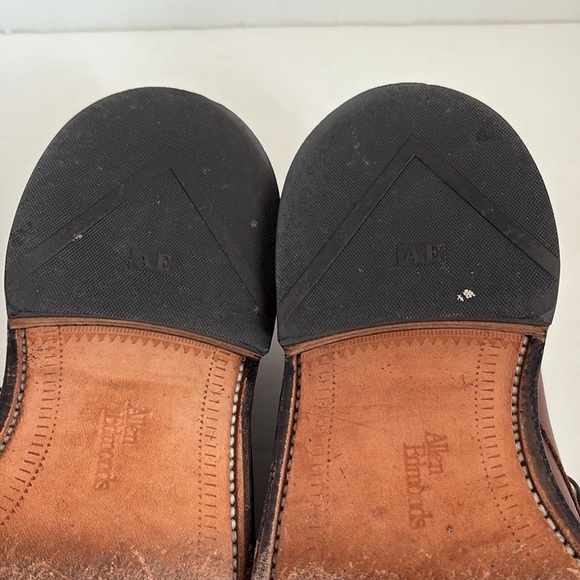 Allen Edmonds brown leather Walton oxford split toe lace men shoe size 7.5 - Picture 8 of 16